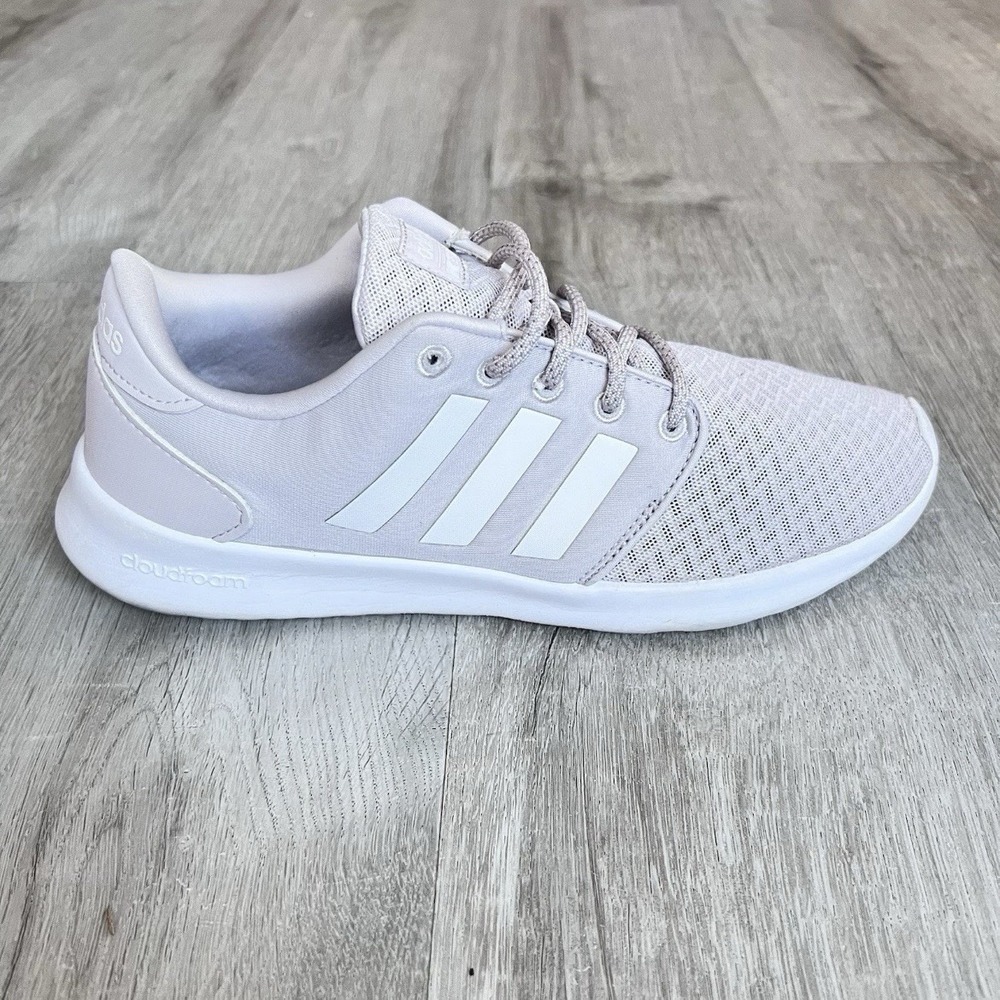Adidas Cloudfoam QT Racer Womens 8.5 Pink Running Shoes B43758 Lightweight